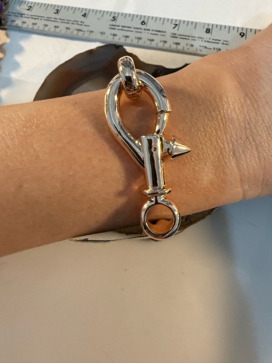 Rebecca Minkoff Jewelry - Rebecca Minkoff Gold-Tone Clasp Bracelet NWT Size 7